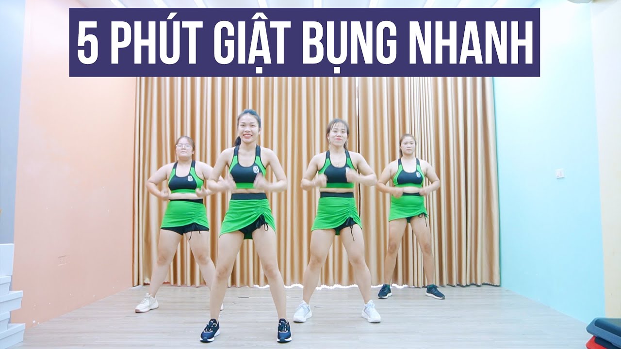 5 PHÚT GIẬT BỤNG NHANH CÙNG HLV BẢO NGỌC AEROBIC