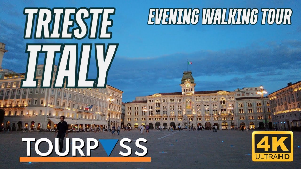 Trieste, Italy | Summer Evening 4K Walking Tour - Ultra HD Travel and Treadmill Walk Video