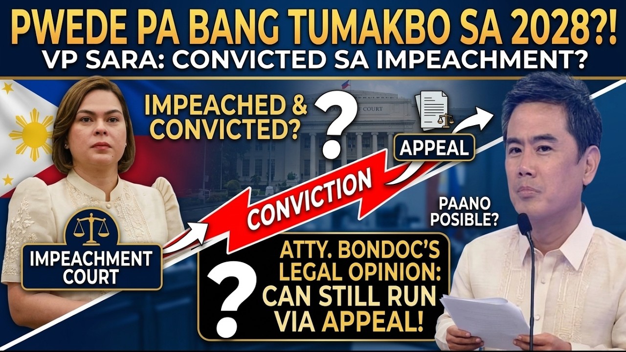 PWEDE PA RIN? ATTY. JIMMY BONDOC: VP SARA CAN STILL RUN FOR PRES. DESPITE CONVICTION. #attybueno