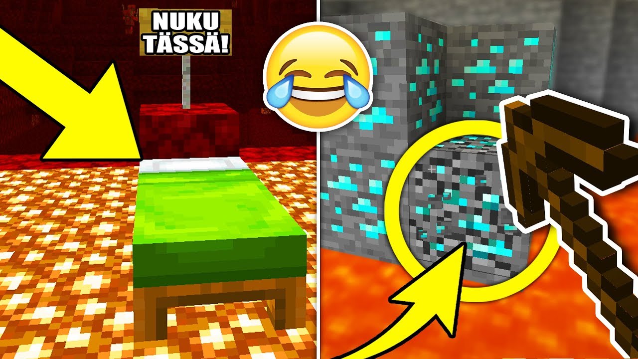TROLLASIN MUN KAVERIA MINECRAFTISSA! #3 *SE SUUTTU*