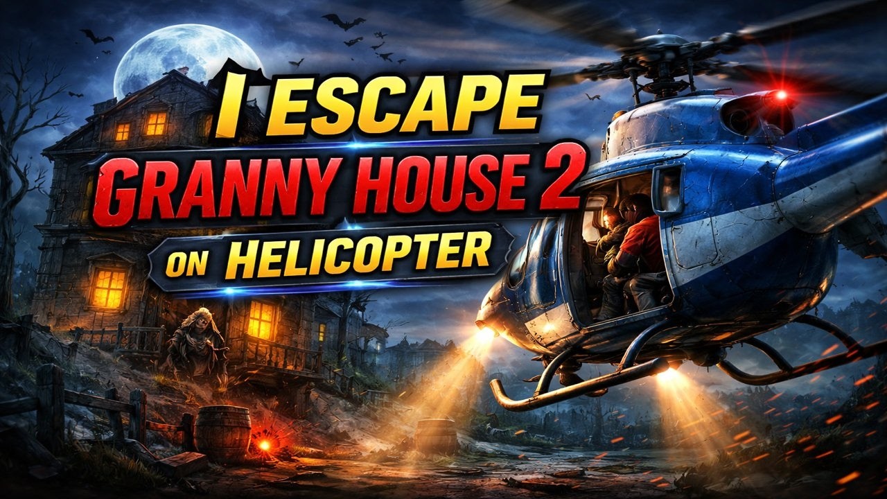 I Escape granny house 2 on Helicopter
