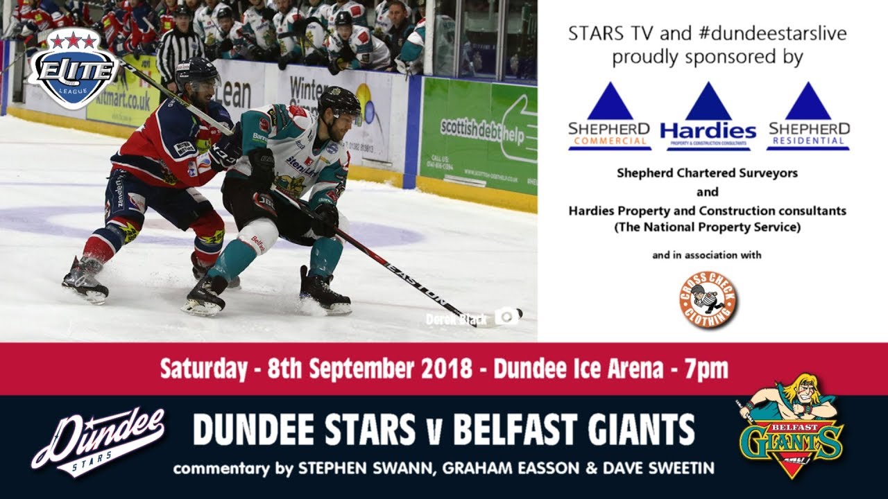 08/09/2018 - Dundee Stars v Belfast Giants
