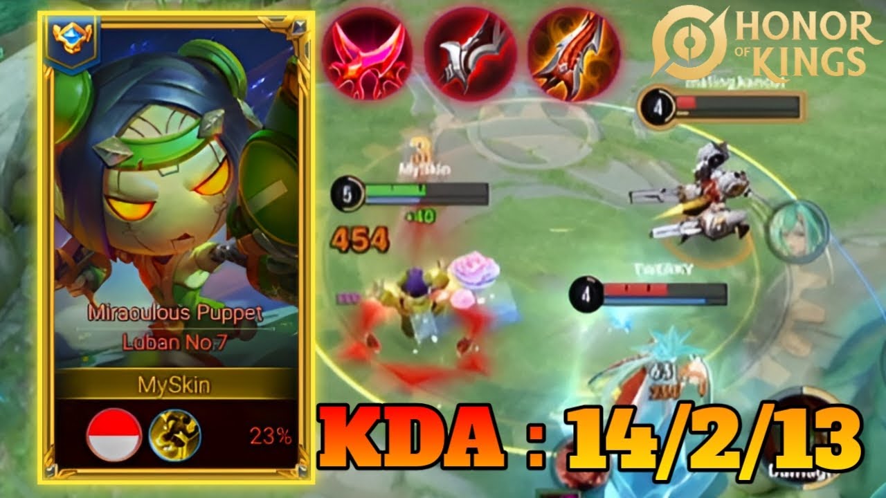 LUBAN NO 7 HONOR OF KING!! BEST BUILD AND GAMEPLAY RANK MASTER||HOKGAMEPLAY