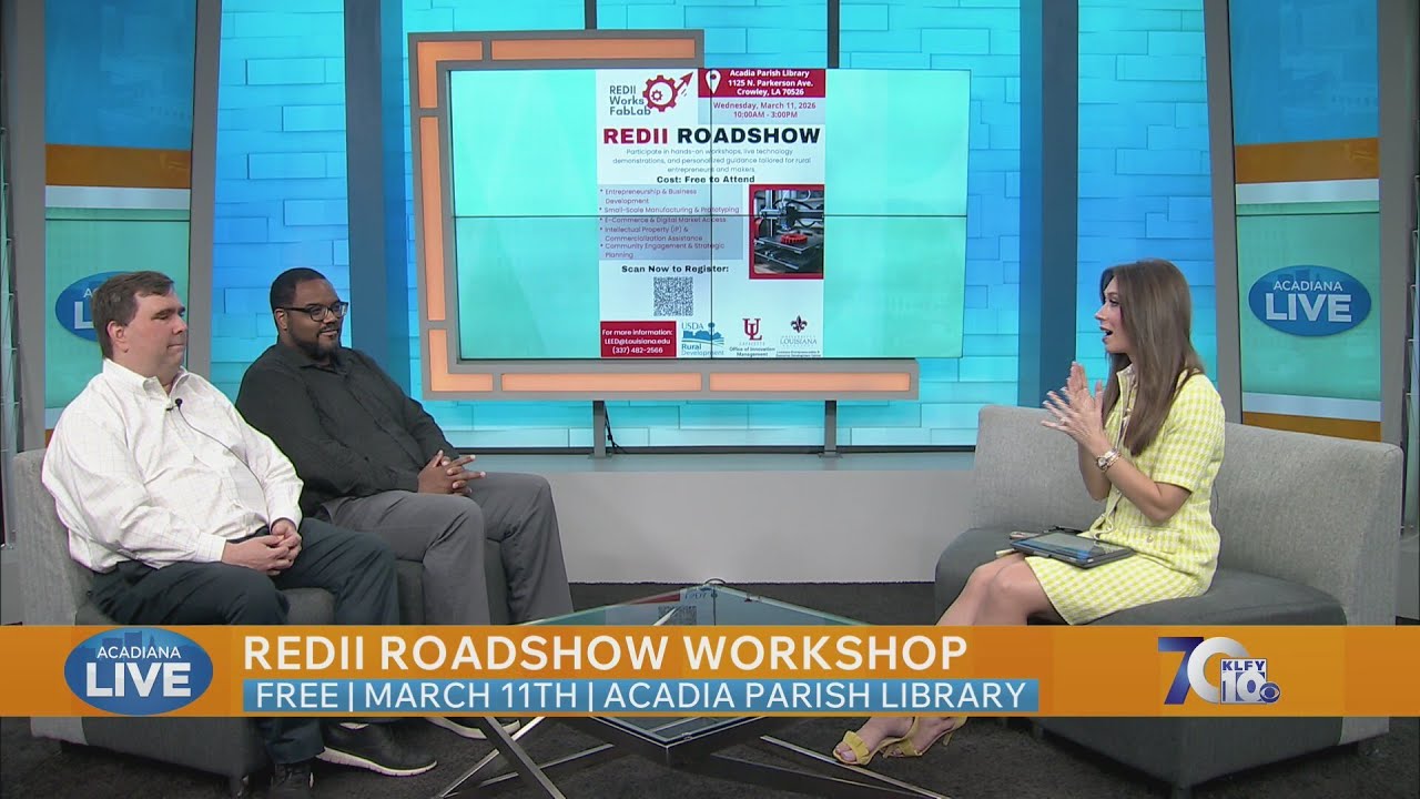 RedII Roadshow in Crowley Happening On March 12th, Bring Your Ideas and Inventions