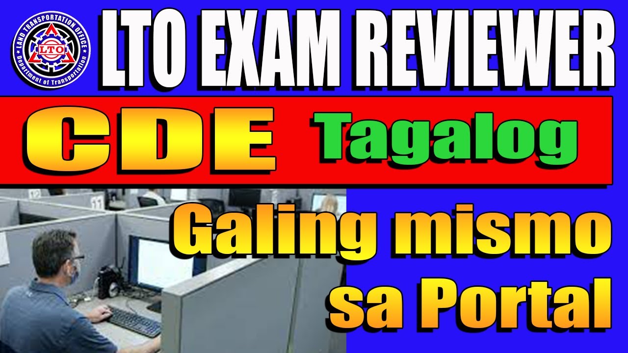CDE EXAM LTO REVIEWER FOR DRIVERS LICENSE RENEWAL TAGALOG VERSION 70 ITEMS  #cde  #cdeexam