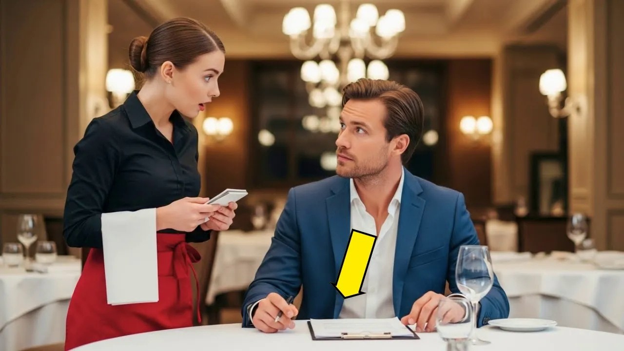 Miliarder żartobliwie prosi kelnerkę o poradę finansową, ale jej pierwsze słowa pozostawiają go bez