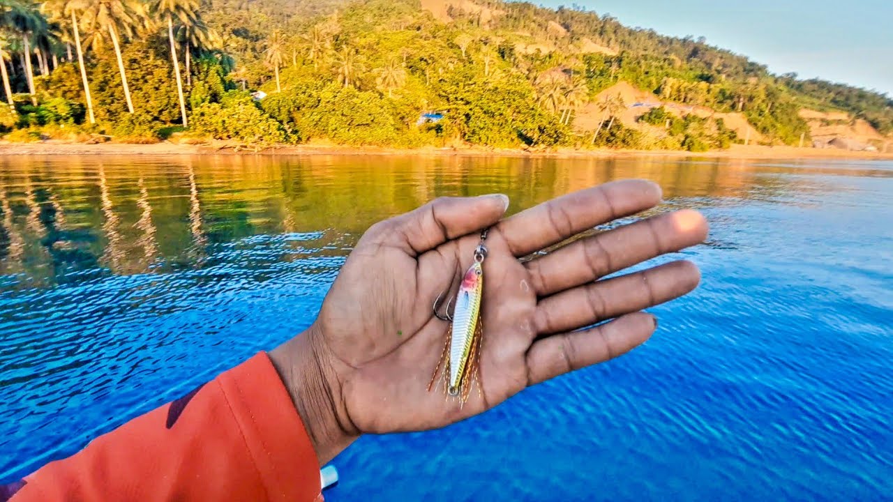 Pakai Micro Jig 20 Gram Tidak Jauh Dari Pinggiran Strike Ikan Sultan🤩