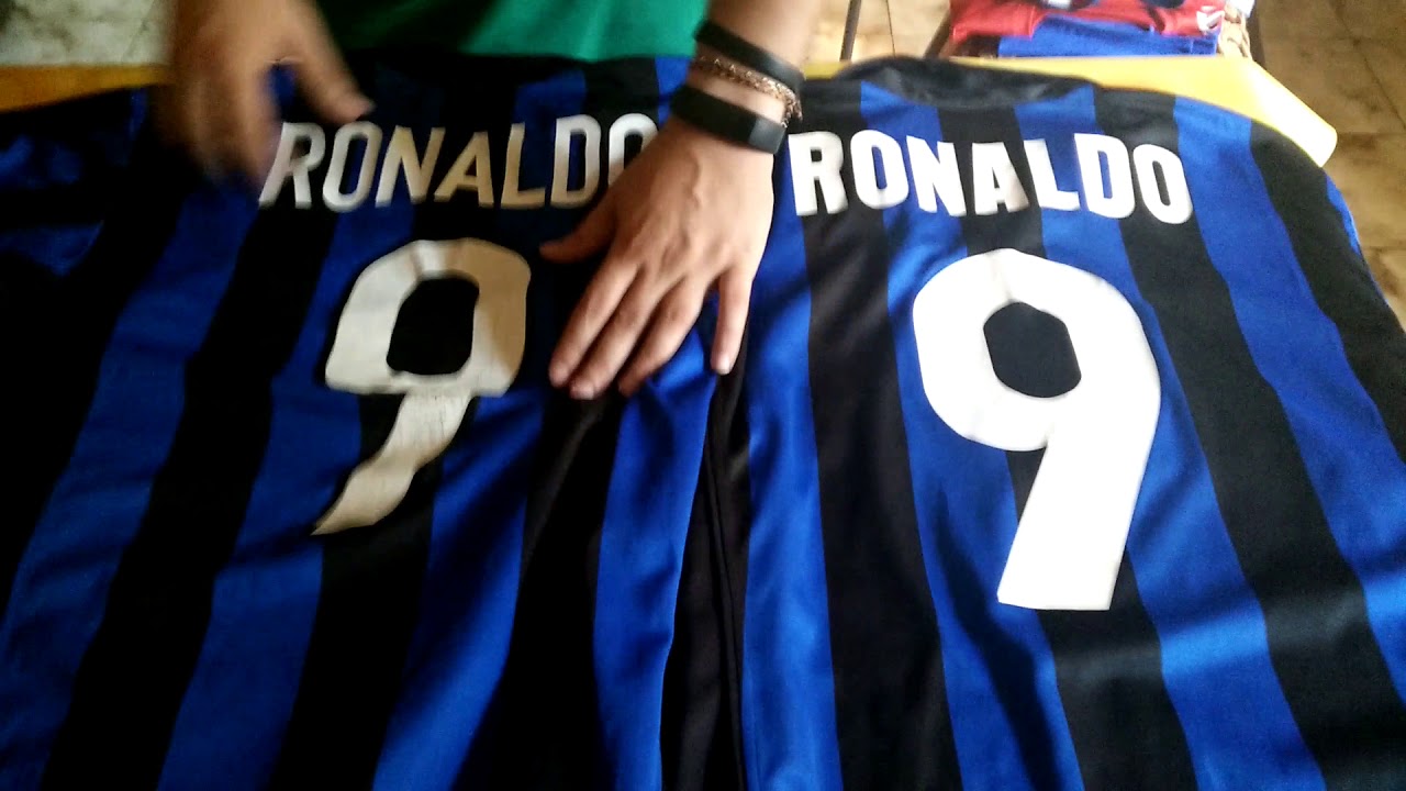 Spiegazione maglie calcio di Nazario de Lima Ronaldo Luiz il Fenomeno maglia Inter '99