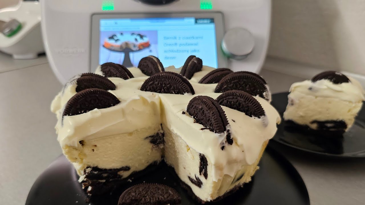 Przepis na super SERNIK Z CIASTACZKAMI OREO Z THERMOMIX Sernik oreo #paulitawita