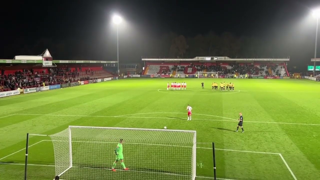 Stevenage v Guiseley Penalty Shootout at the Emirates FA Cup