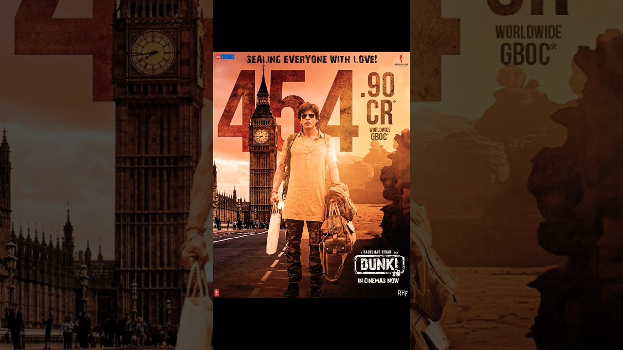 DUNKI worldwide Box office collection #viral #bollywood #dunki #srk