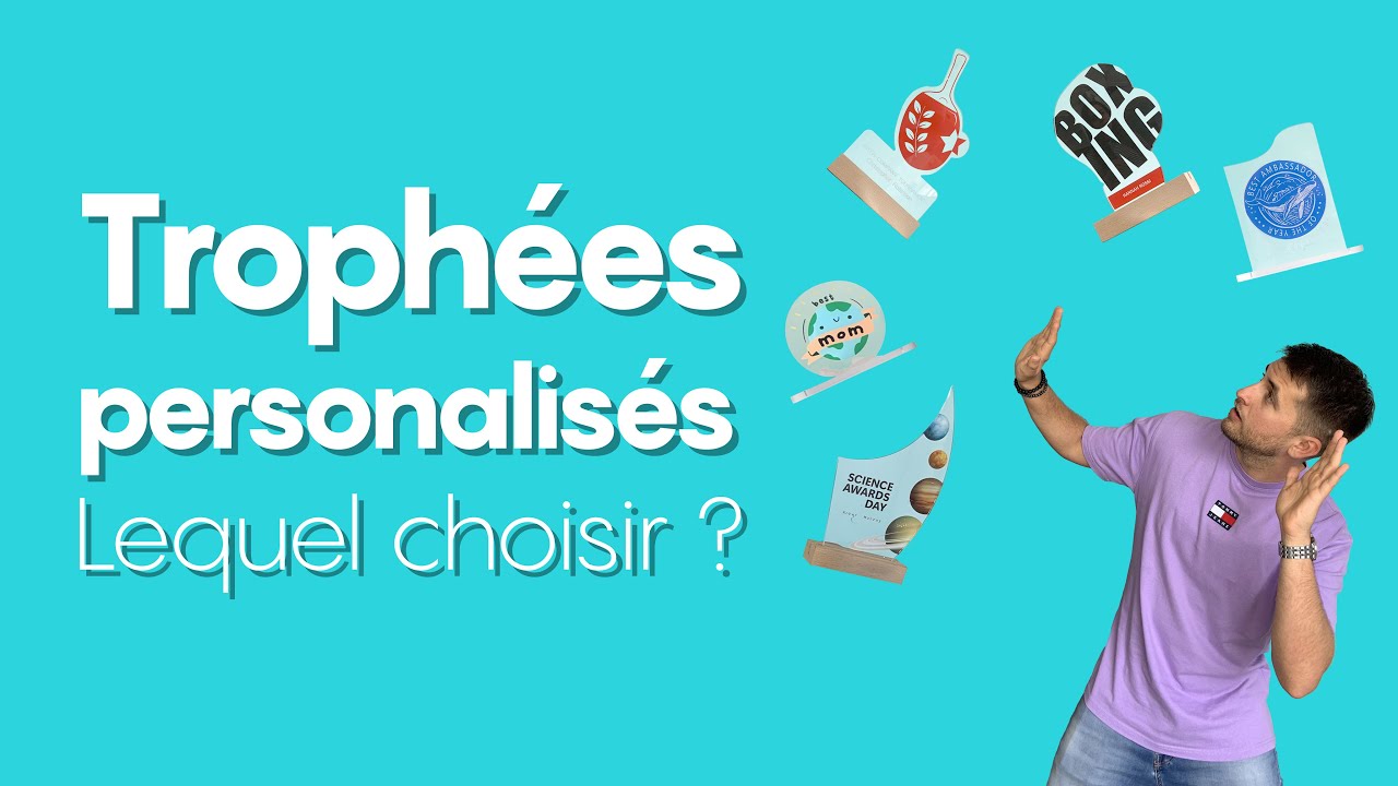 Impression de trophées personnalisés