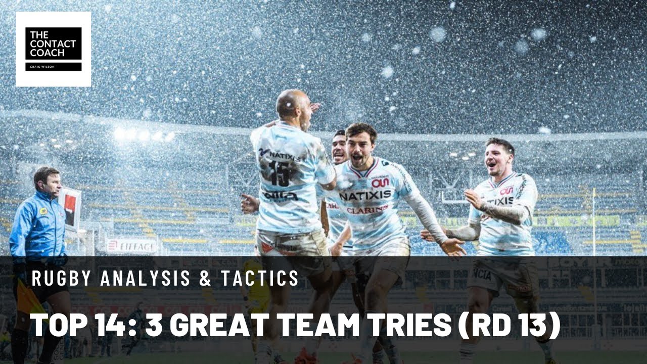 Rugby Analysis: 3 Great Team Tries from Top 14 ft. Russell, Zebo, Jalibert, and Lam