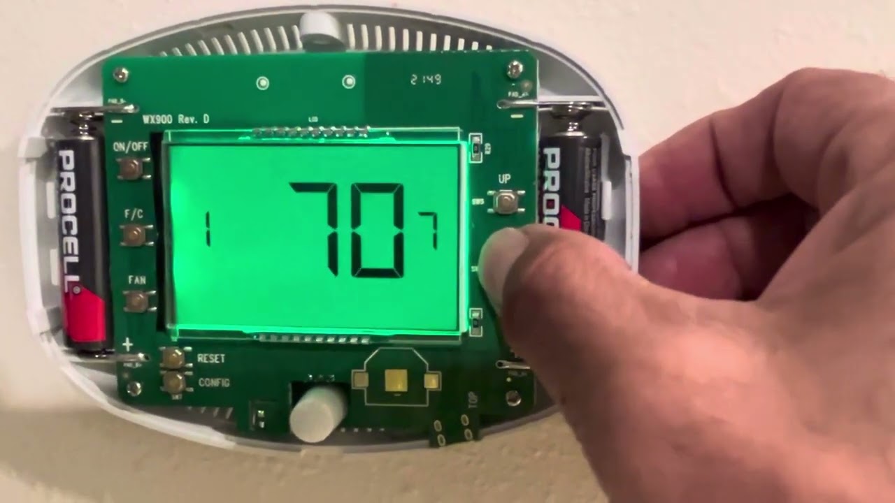 Verdant Thermostat, VX-TW-U-W (NOS) Change Temperature Limits, Set Constant Fan