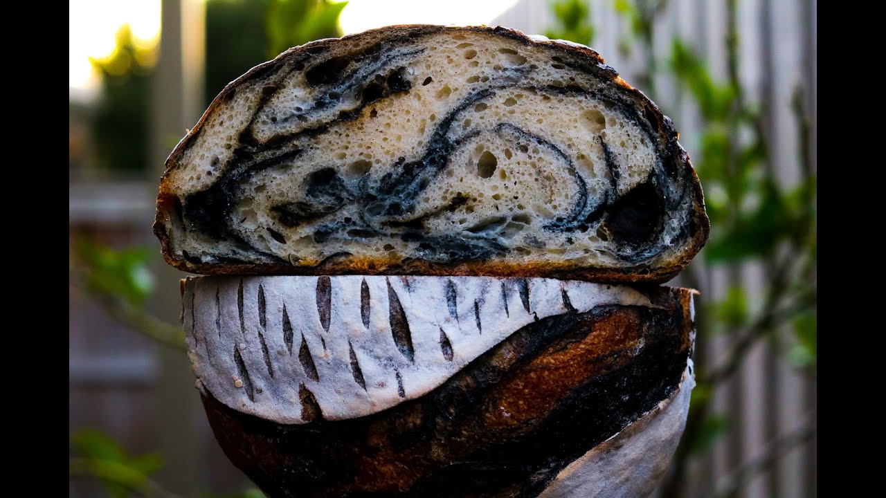 BLACK GARLIC & CHARCOAL SOURDOUGH BREAD RECIPE