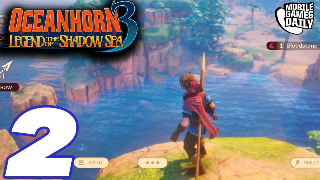 OCEANHORN 3 Legend Of The Shadow Sea Gameplay Walkthrough Part 2 - Komona Island (Apple Arcade)