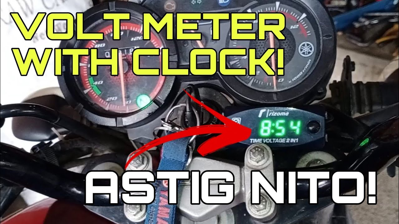 HOW TO INSTALL VOLT METER WITH CLOCK ON MY YAMAHA SZ | TAGALOG TUTORIAL