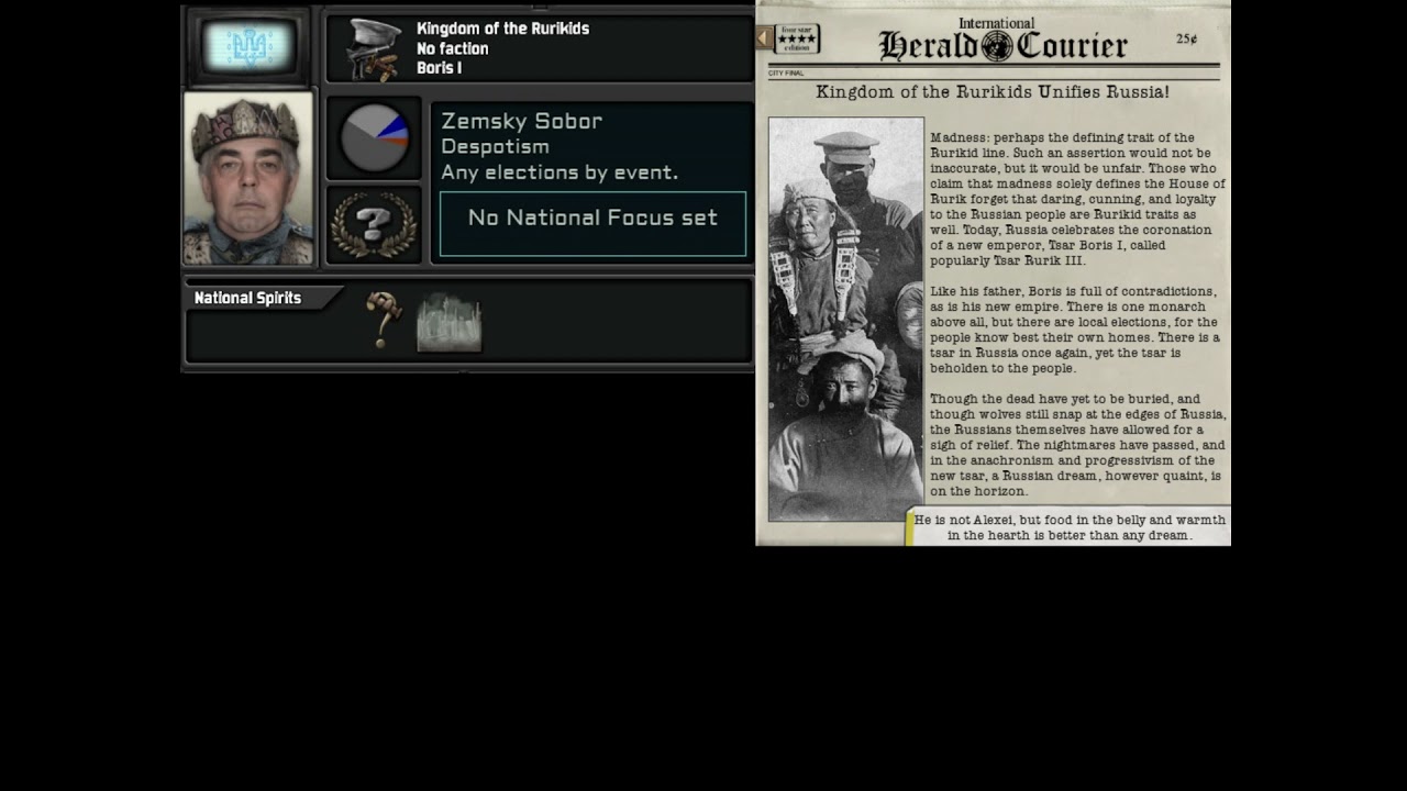 POST TABORITSKY WARLORDS REUNIFICATION