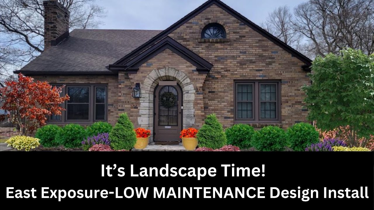 Low Maintenance Landscape Design Install