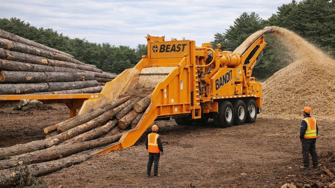 Monster Stump Removal & High-Risk Wood Chippers in Action