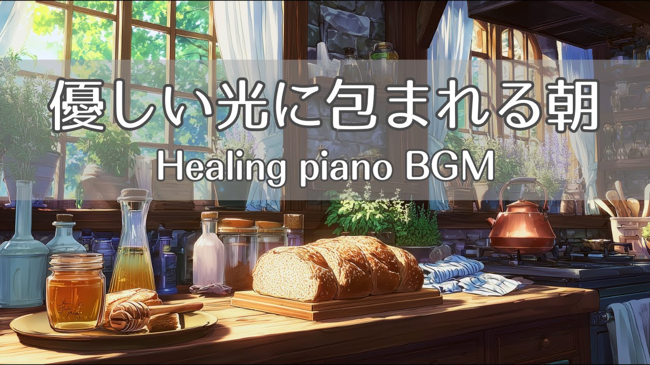 【朝の作業用BGM】窓から差し込む朝の光と軽やかなピアノ| 作業用・勉強用・リラックス