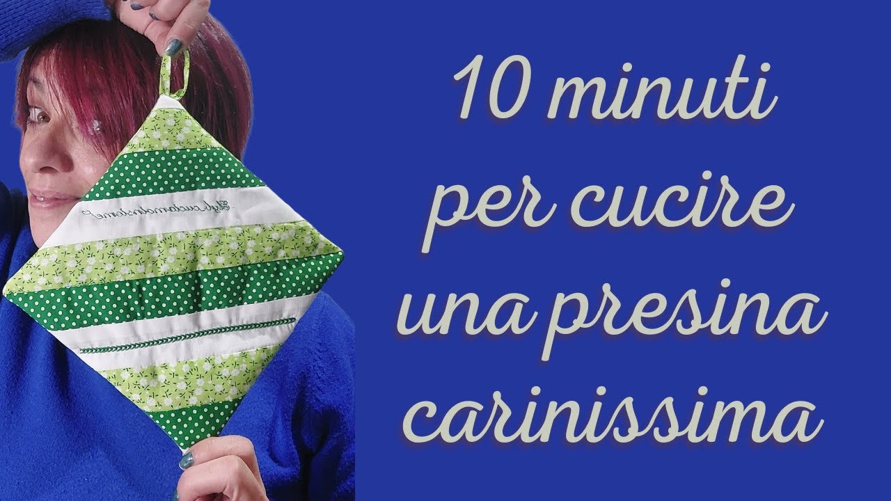 Come cucire una presina facilissima senza sbieco