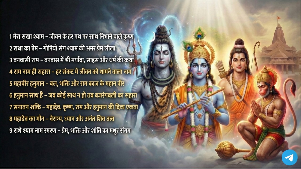 चार देव – एक शक्ति | Mahadev Krishna Ram Hanuman Bhajan | Sanatan Shakti