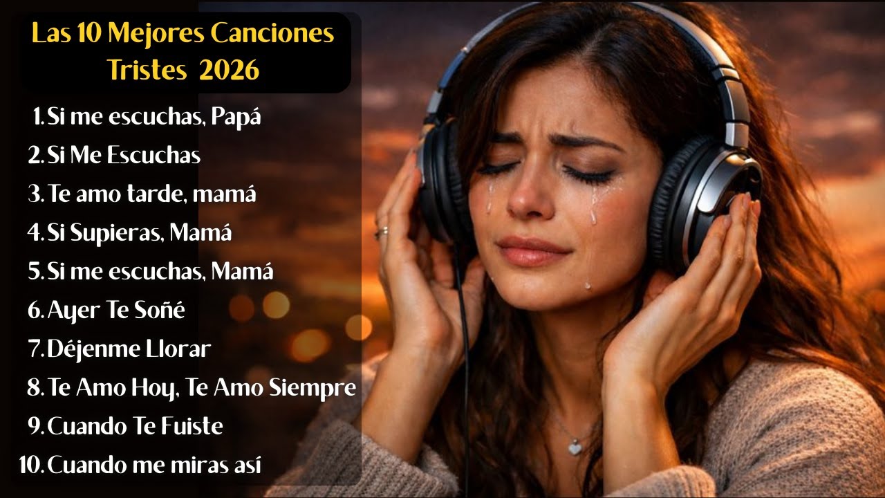 Las 10 Mejores Canciones Tristes en Español 2026 💔