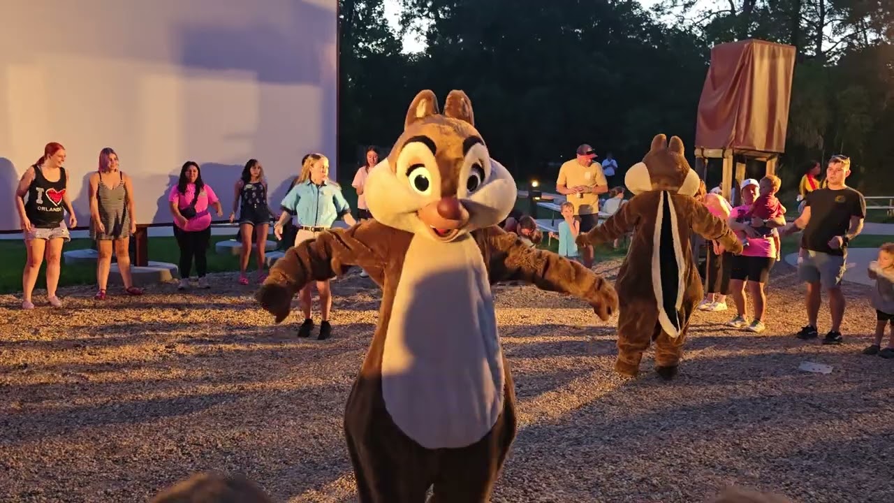 Chip and Dale Campfire Sing-A-Long Hokey Pokey Time! #disney #waltdisneyworld #disneyworld