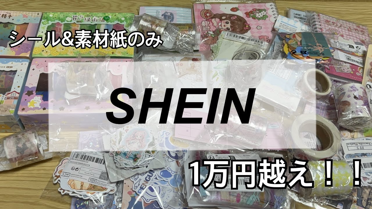 【SHEIN購入品】紙モノだけで1万円越え❤️‍🔥シール好きあつまれ〜✨