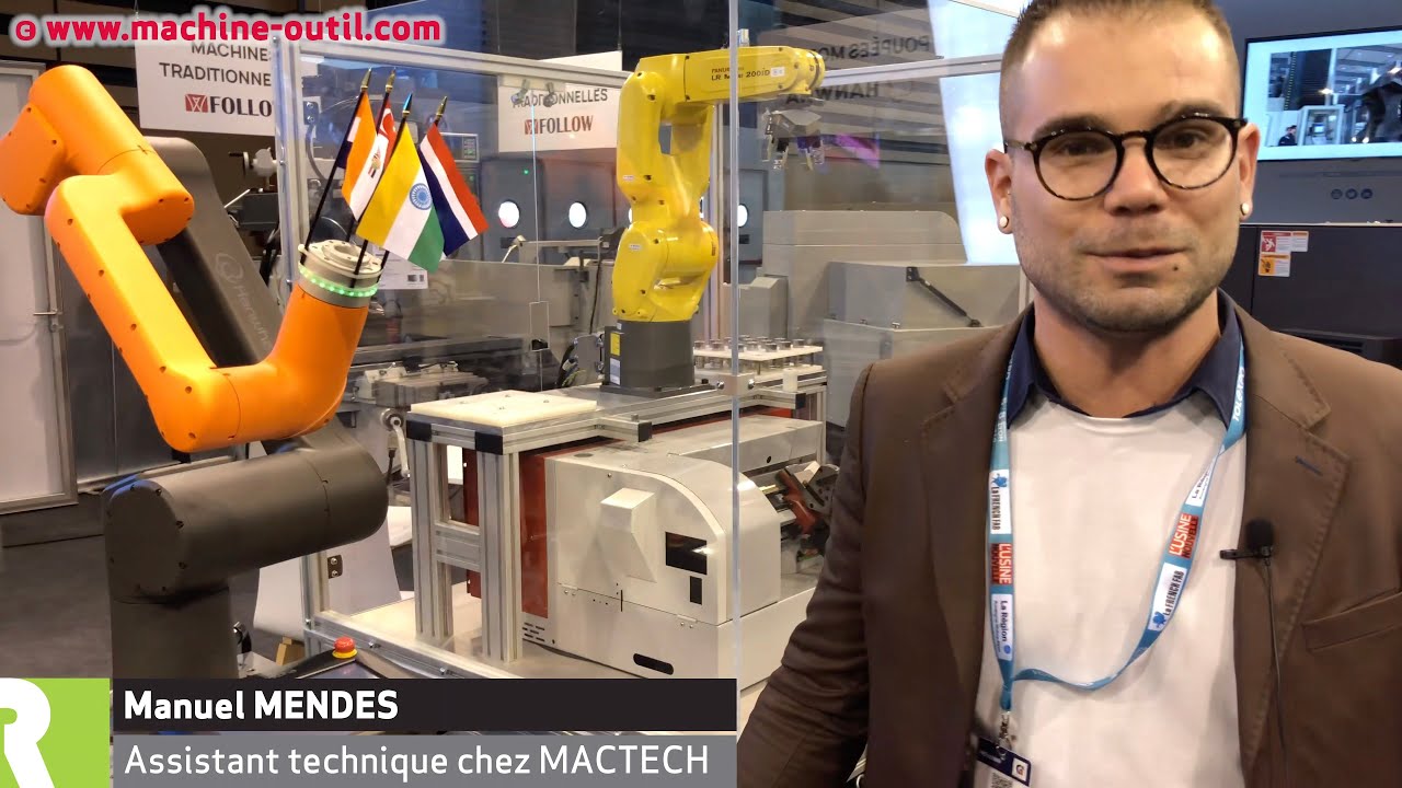 D&eacute;monstration de la programmation du cobot (robot collaboratif) Hanwha