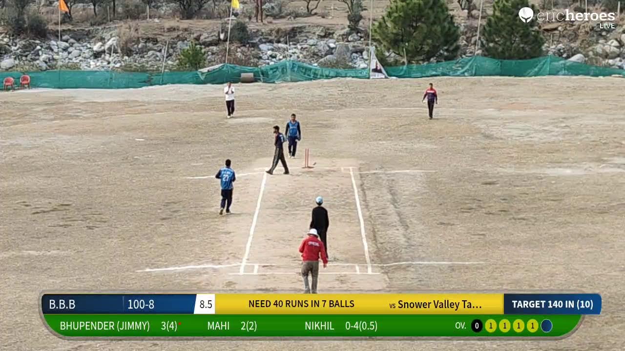 Snower Valley Takoli vs B.B.B live cricket match | Ganga Singh,Mohar Singh And Kuldeep Singh Memori
