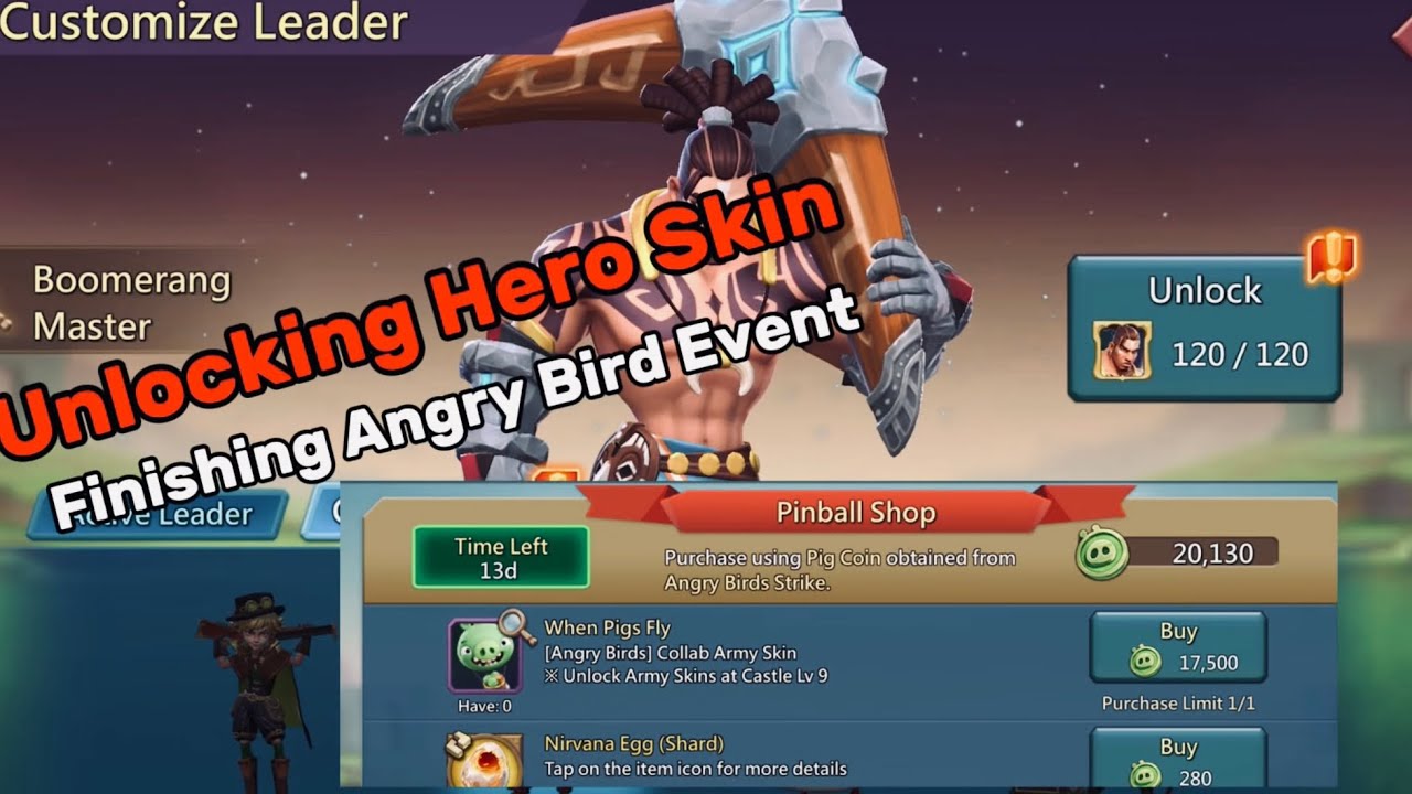 Lords Mobile-Unlocking A New Leader Skin. Angry Bird Event