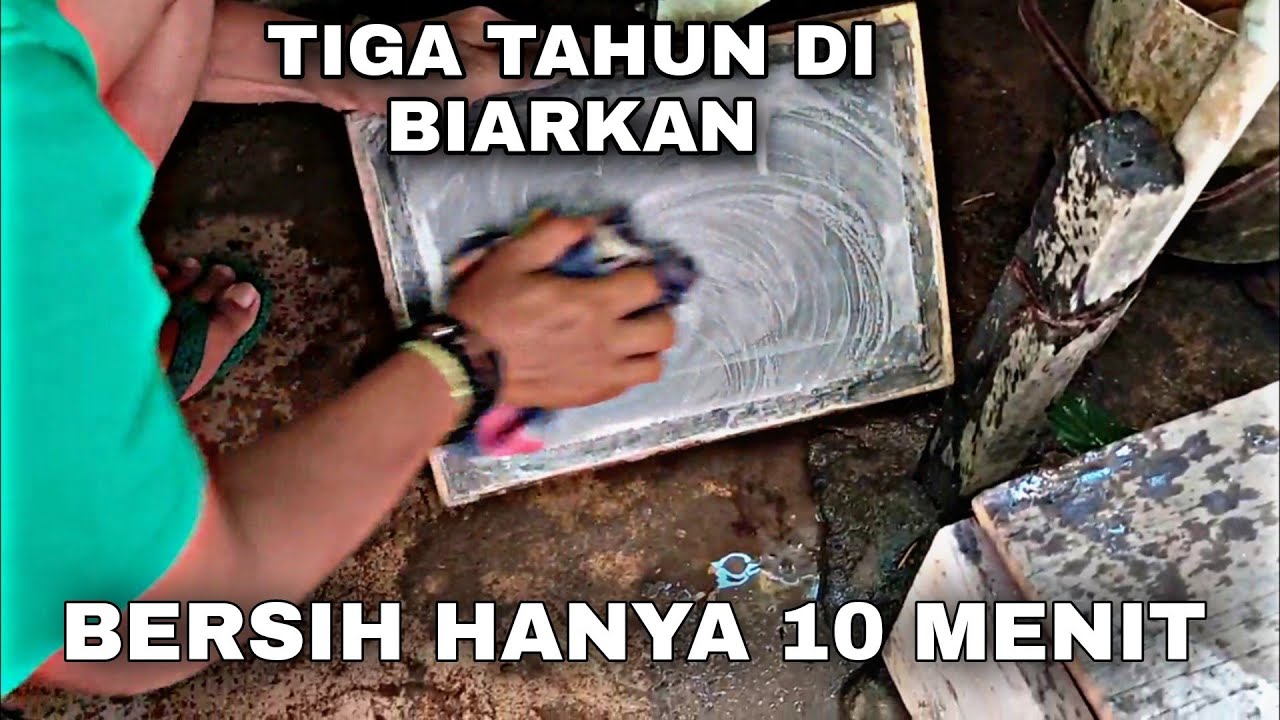🔴 CARA MEMBERSIHKAN SCREEN SABLON, SUDAH 3 TAHUN TIDAK DI BERSIHKAN