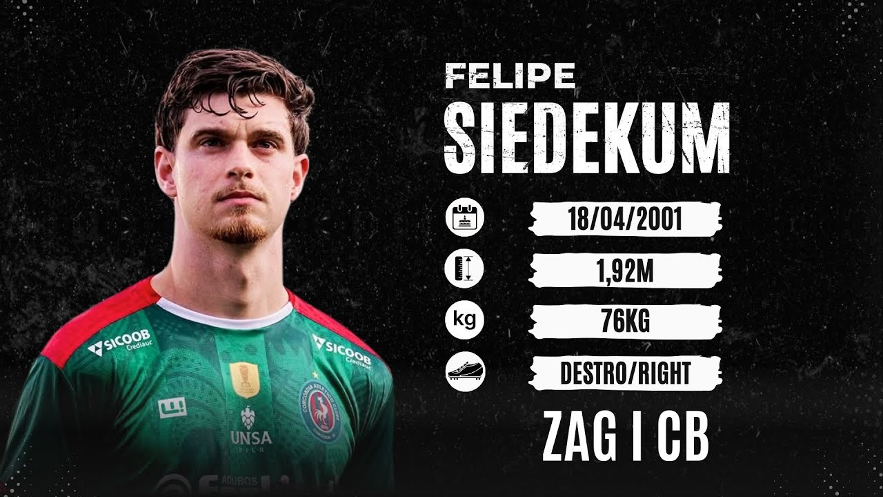 FELIPE SIEDEKUM - ZAGUEIRO/CENTER BACK - 2025