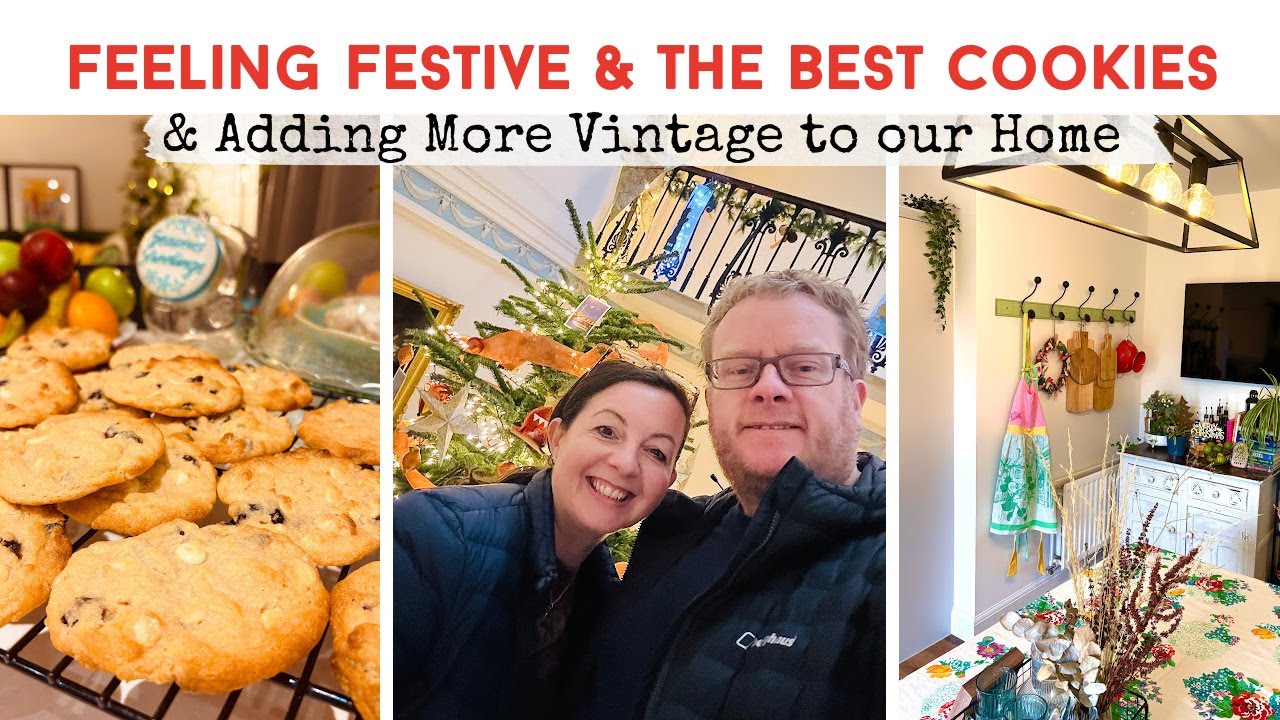FEELING FESTIVE & COZY I Adding Vintage To Our New Home | DIY Wreath | The Best Homemade Cookies