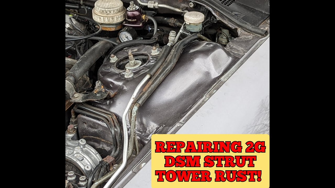 REPAIR RUSTY STRUT TOWERS LIKE A PRO! - DSM STRUT TOWER ROT FIX-SAVE HUNDREDS, DO IT YOURSELF👍