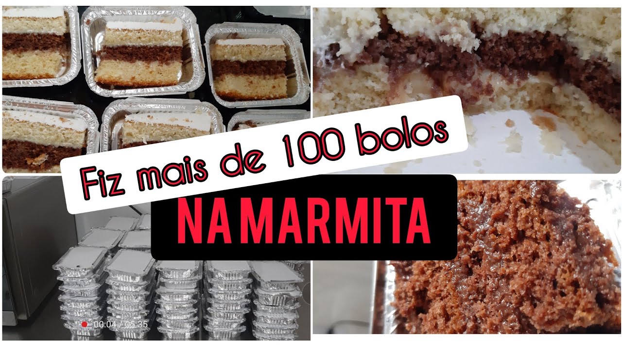FIZ +DE 100 MARMITA DE BOLO/FATIAS DE BAIXO  CUSTO QUE DA PRA VENDER E GANHAR UM BOM DINHEIRO #bolo