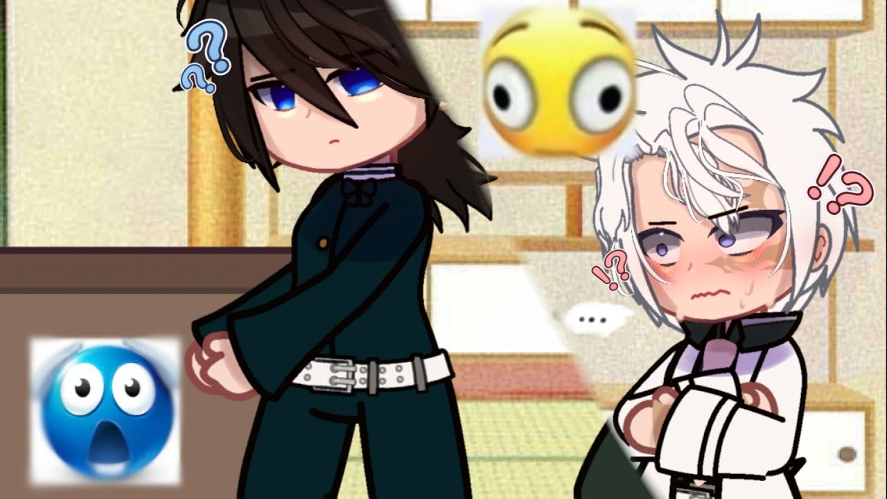 Staring...👀⁉️ [💐 MeMe 💐]//💨💚 Sanegiyuu 🌊💙// (👹 Demon Slayer 🗡)