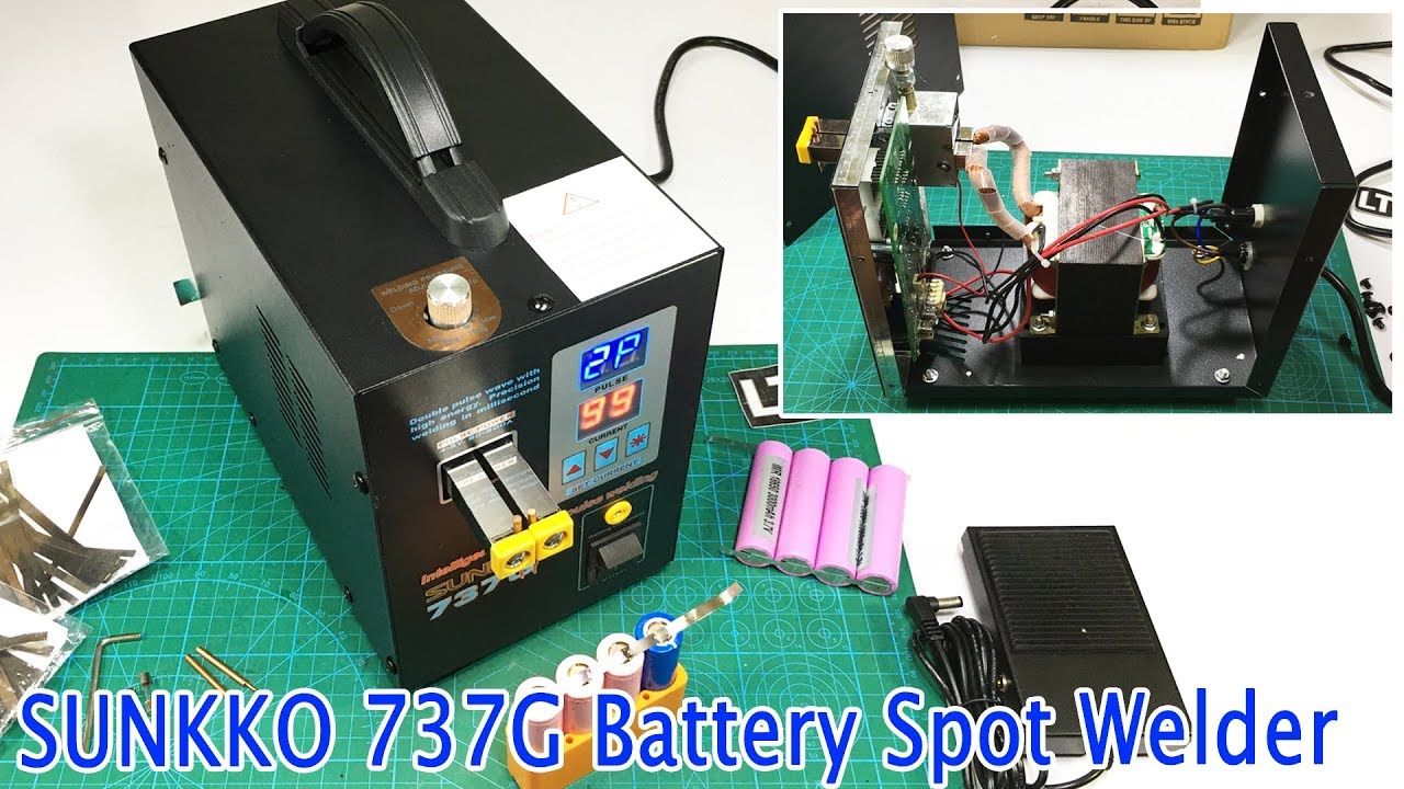 SUNKKO 737G Battery Spot Welding Machine Test and Review