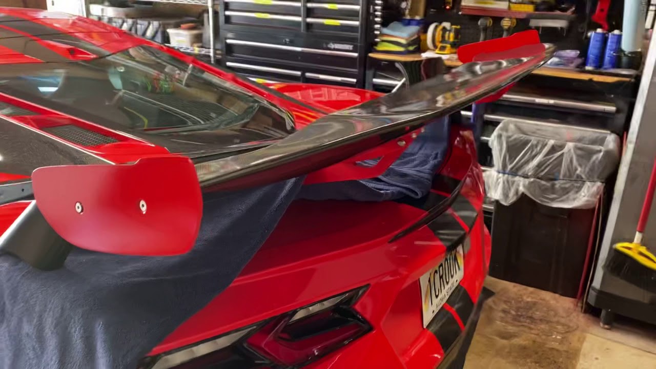 2020 Corvette Factory High Wing Spoiler Vs. Victor Racing CTAT8 Big Wing Spoiler