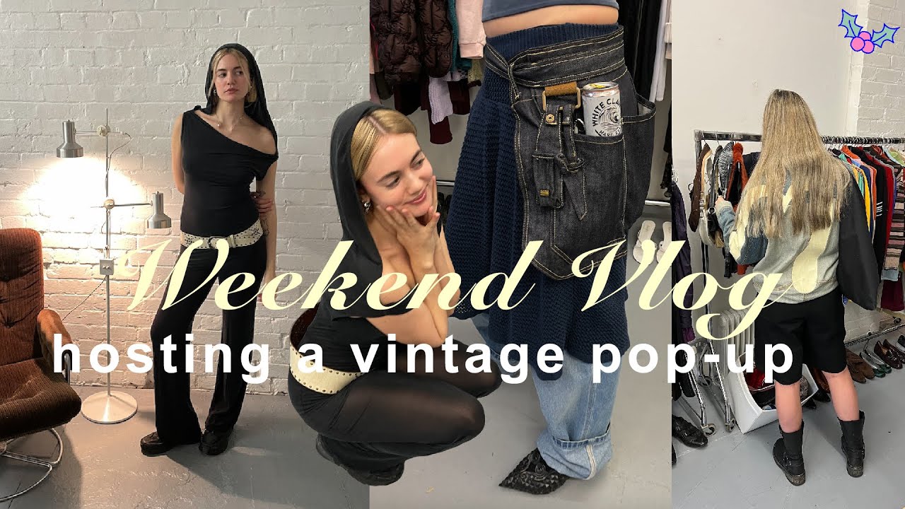 I hosted a vintage pop-up in london | Weekend Vlog