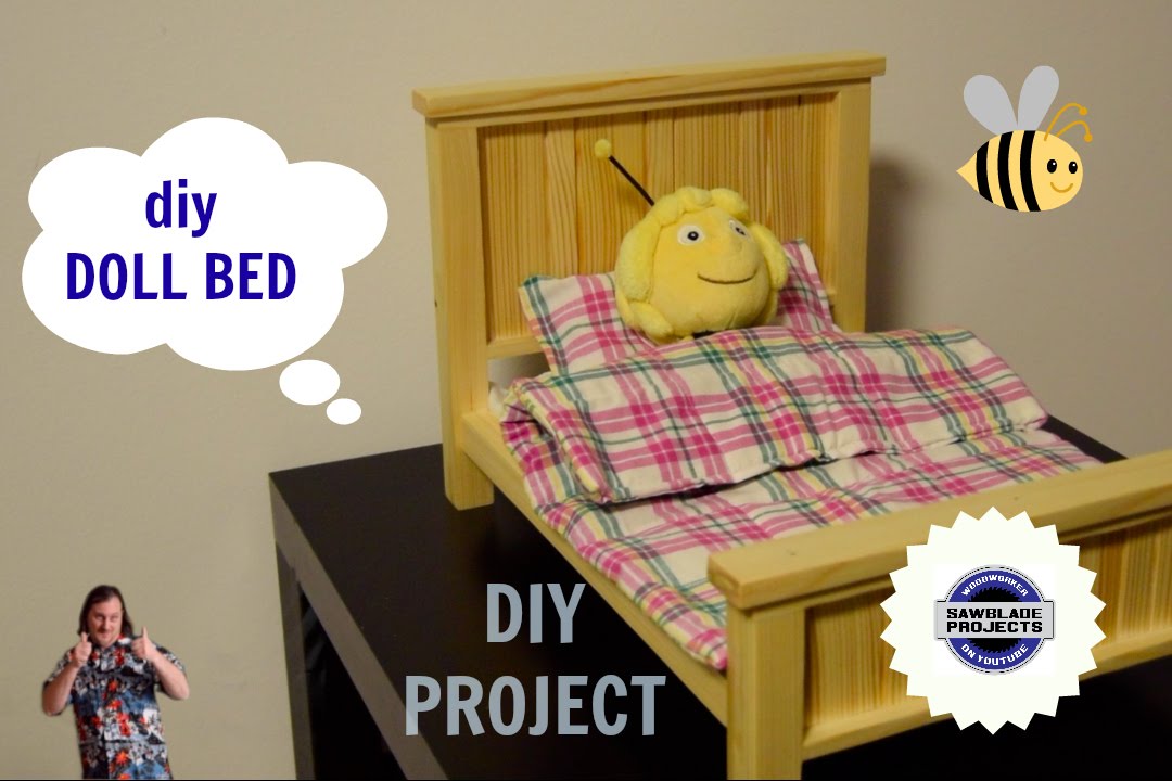 diy DOLL BED  - make your own DOLL BED