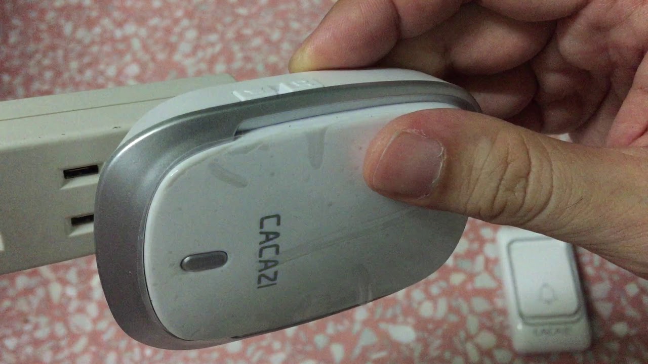 review CACAZI wireless door bell all ring tones
