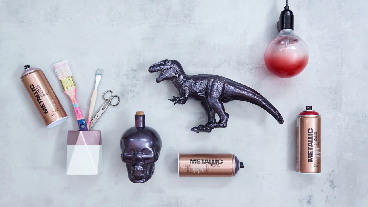 How to use the Montana Cans METALLIC Effect Spray  400ml - tutorial