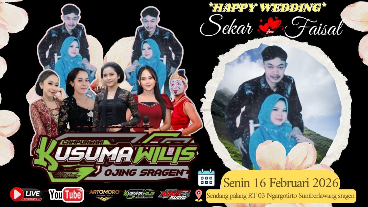 LIVE KUSUMA WILIS // WEDDING SEKAR & FAISAL // ARTOMORO HD - ASNA AUDIO // SENDANGPALANG 16 FEB 2026