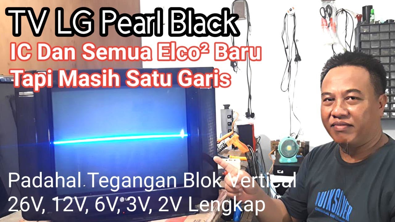 TV LG Satu Garis Padahal Semua Tegangan Vertical Normal