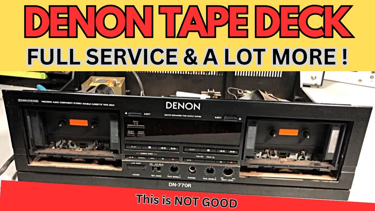 Denon DN 770R Tape Deck FULL Service - Pt1