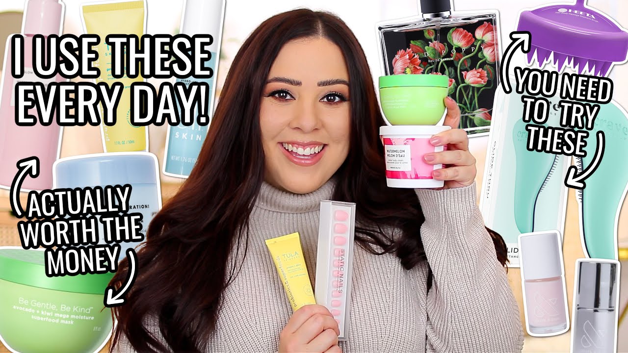 THE BEAUTY PRODUCTS I USE EVERY SINGLE DAY! Hair, Skin, Nails, Perfume, & Body Products