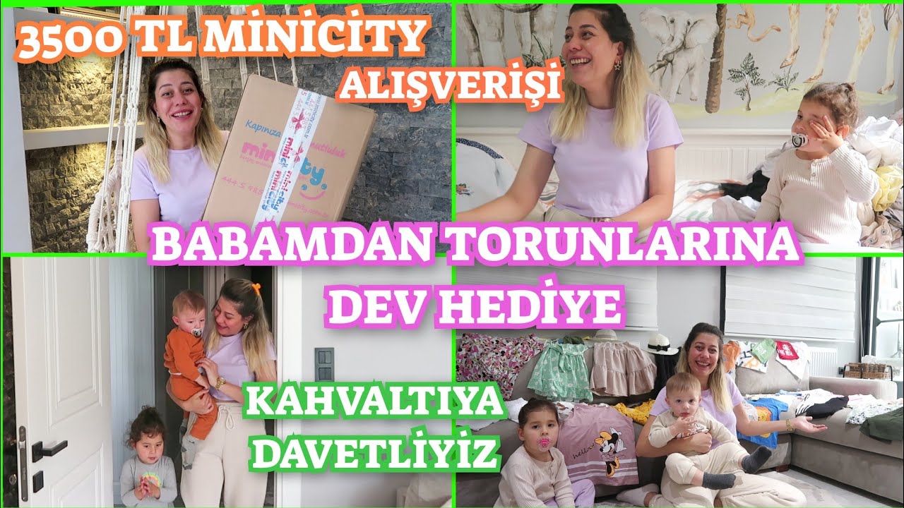 DEDEDEN TORUNLARINA DEV HEDİYE🎁3500 TL MİNİCİTY ALIŞVERİŞİ🤩KAHVALTIYA DAVETLİYİZ